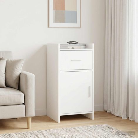 Aparador Blanco 40 x 36 x 80 cm Madera de ingeniería (1/4)