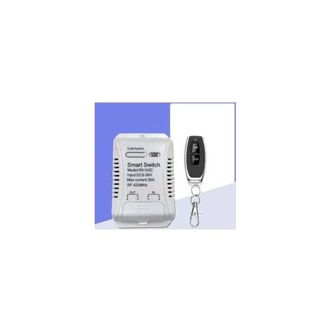 Commande multifonctionnelle monocanal 12 V, large tension autobloquante, interrupteur de commande à distance sans fil 24 V (1/4)