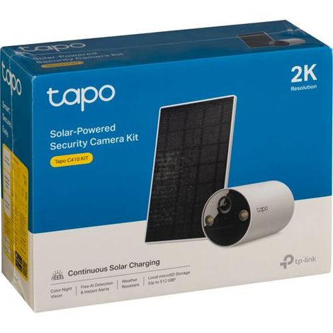 Überwachungskamera-Set - Tapo - Tapo C410 KIT - Farb-Nachtsicht - Solarstrom - 3MP