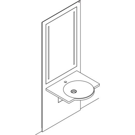 HEWI S50.01.512010 Module lavabo S 50, (1/3)