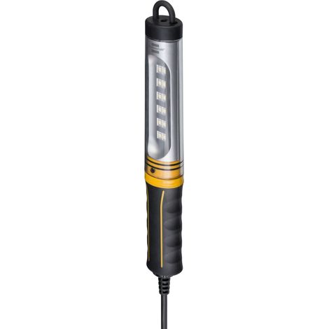 Brennenstuhl – Lampe baladeuse LED 570 lm – Alimentation 7,10 W – Étanche IP65 pour chantiers humides – 5 m de câble – 1175470010