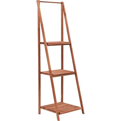 Étagère à plantes Meuble Support Plante - Bois de cèdre 45 x 40 x 145 cm BV695611 - BonneVie (1/5)