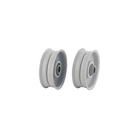 Polea de ranura plana con rodamiento adaptable para AYP, MTD, Noma, Snapper, Toro, Troy Bilt. Reemplaza original: 4933h, 583768601.