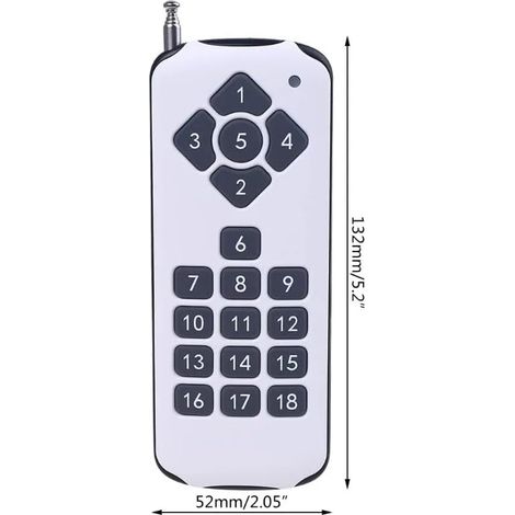Accessori per multiutensili - Telecomando RF a 18 canali da 433 MHz, trasmettitore wireless ad alta potenza per attivazione allarme - Bianco - ALTRO (1/3)