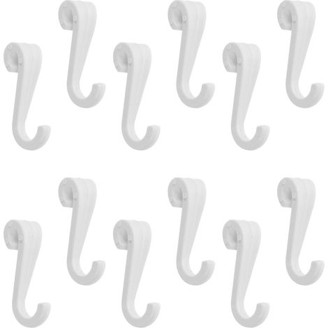 ABOOFAN 1 Jeu de Ganchos para Colgar Ropa Plástico Blanco en (1/5)