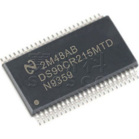 Electronic components, chips and electronic parts DS90CR215MTD and DS90CR287MTD, 5 units of each.
