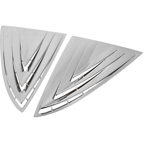 Jeu de 2 persiennes arrière électro-argentées pour Tesla Model 3, stores décoratifs de fenêtre, habillage extérieur (1/5)