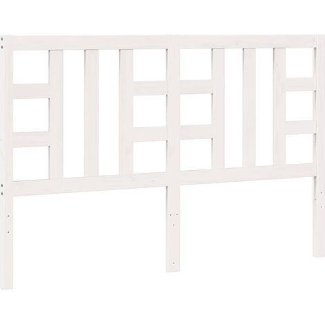 Maison Exclusive - Testiera per Letto Bianca 156x4x100 cm Legno Massello di Pino