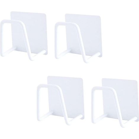 4 Pièces Porte-Éponge, Acier Inoxydable, Auto-Adhésif, Support Évier, Cuisine Salle De Bain