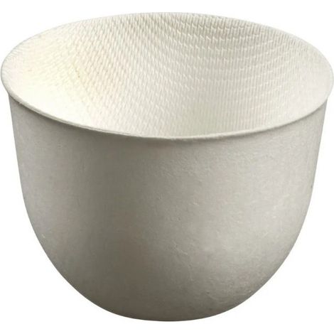 D-Work Verrines Tulip 70ml Bagasse Écologique - 50 unités - Dimensions D.57 x Ht.39mm - Idéales pour Événements - Résistantes et Compostables - Utilisation Chaude ou Froide (1/3)