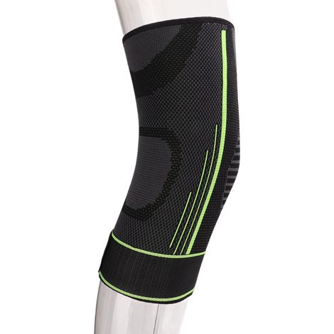 Genouillère de compression ajustable pour sport avec sangle de maintien - Basketball et cyclisme (1/5)