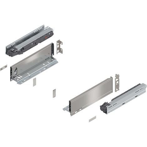 Blum Legrabox pure H M Schubladenschienen Set 1 Paar, 40kg 300mm Tip On Vollauszug, inox