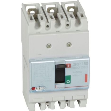Disjoncteur magnétothermique DPX³160 pouvoir de coupure 36kA 400V - 3P - 125A - LEGRAND
