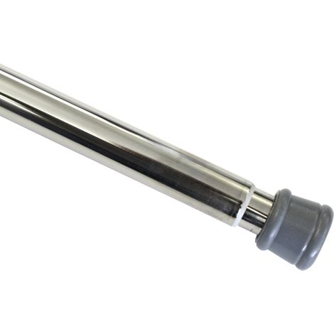 Gardinia Bastone per Tende, Metallo, Allungabile, Montaggio Senza Trapano né Viti, Diametro 23/26 mm, Lunghezza 80-130 cm, Simil-Nichel, 3354 (1/5)
