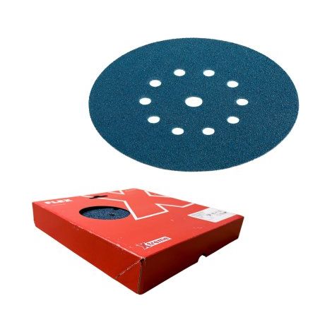 Abrasif Zirconium bleu ZIRCOFLEX, 225 mm, grain 40  FLEX - Boite de 12 abrasifs