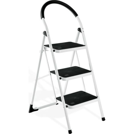 scala pieghevole in acciaio easy system 3 gradini