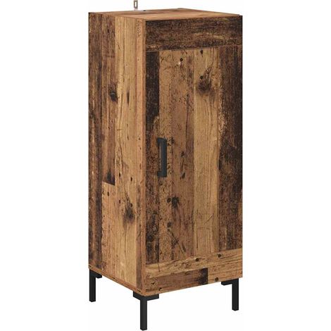 Sideboard Olden Altholz 34,5 x 34 x 90 cm Verbundholz und Eisen vidaXL
