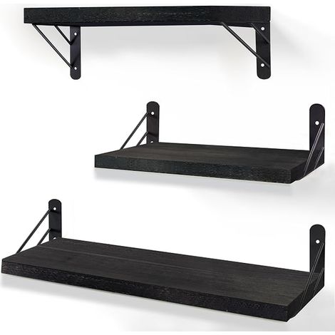 Wooden Wall Shelves for Living Room Office