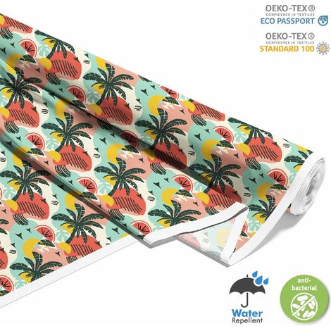 Dekorativer Outdoor-Stoff Oxford - Motiv Sommer DX9132 (1/5)