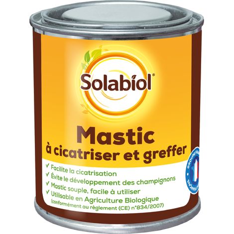 Mastic à cicatriser et greffer 150 g – Insecticide biologique pour traitement des plaies – Favorise cicatrisation rapide et propre – Solabiol