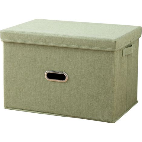 Panier de rangement pliable pour linge avec couvercle, pour la maison, la chambre ou la buanderie, adapté aux espaces intérieurs et aux routines quotidiennes.-AquaForge (1/5)