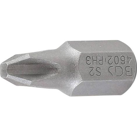 Embout Cruciforme PH3 10 mm (3/8) - L. 30 mm - Précision et Durabilité, Acier - D-Work (1/5)