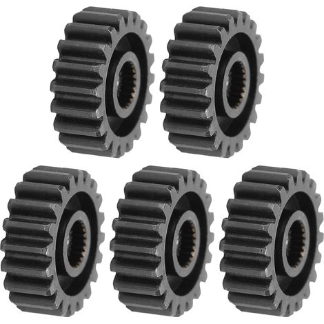 5 engrenages cylindriques à denture droite pour servomoteur, en acier durable et pratique, pour pièces industrielles. Module cannelé à 24 dents internes, pas de 0,820 pouce. (1/5)