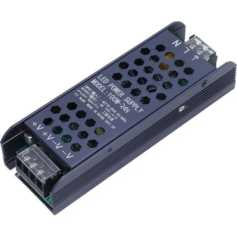 100-W-LED-Netzteil mit PWM-Dimmer, 24 V, 4,1 A, Metalltransformator, AC 175–250 V, mehrfacher Schutz, wasserdicht (1/5)