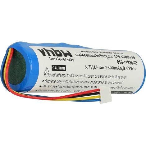 Vhbw – Batterie Li-ion 2600mAh 3,7V pour collier de dressage Garmin TT10, TT15, TT15X – Autonomie prolongée – Chargeur standard compatible