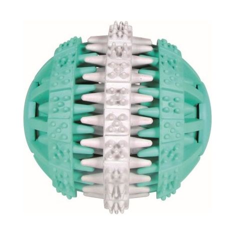 BALLE MENTHE DENTA FUN, CAOUTCHOUC NATUREL, Ø 6 CM POUR CHIEN - MASSE LES GENCIVES ZOO 32941