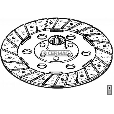 Disco de embrague central rígido GOLDONI IDEA 180 mm tractor 06300087 15721