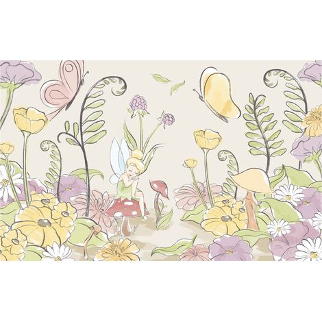 Komar Wandtapete - Disney Tinker Bell Infant - 250 x 400 cm - Vlies - für Kinderzimmer (1/2)