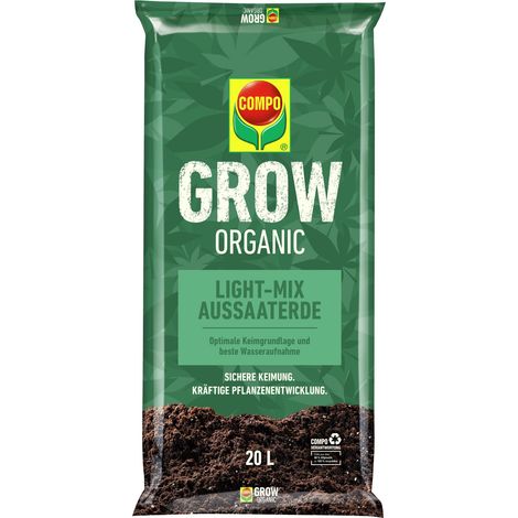 COMPO GROW Organic Light-Mix Aussaaterde 20l (1/3)