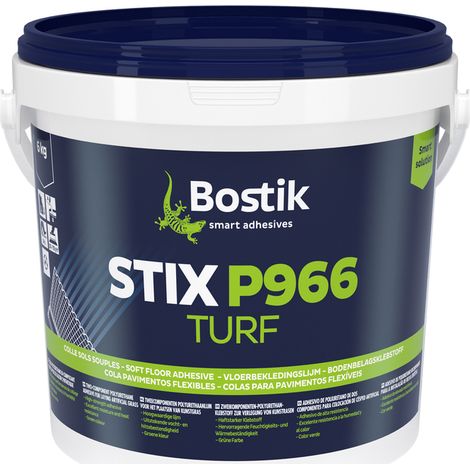 Colle polyuréthanne Stix P966 Turf pour pose gazons synthétiques - Vert 6kg - BOSTIK - 30617615