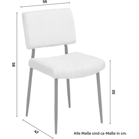 Mömax Stuhl Elia Beige Cord Gepolstert (1/5)