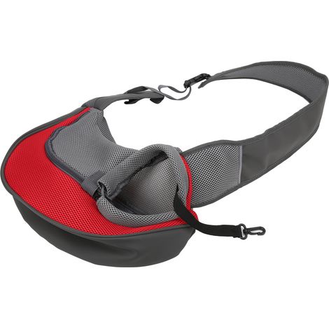 Sac de transport pour chiot en tissu Oxford respirant, en maille fine, avec sangle réglable, résistant à l'usure et durable. (1/5)