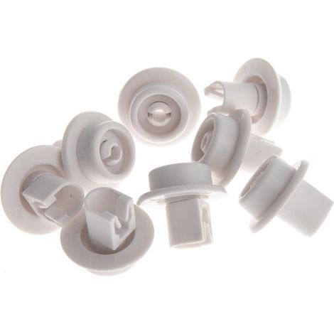Ersatzteil - 8 x Korbrolle für Geschirrspüler Unterkorb - - IKEA, AEG, ARTHUR MARTIN ELECTROLUX, ZANUSSI, FAURE, ELECTROLUX, ARTHUR MARTIN, JUNO, ZANKER (1/4)