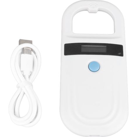 Lecteur de puce électronique pour animaux : chien, cheval, chat, cochon - Identificateur RFID à écran haute luminosité 3,7V (1/5)