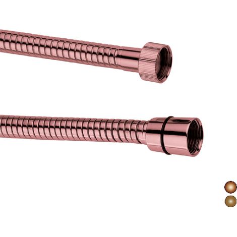 FLESSIBILE DOCCIA IN OTTONE - ATTACCO 1/2F X 1/2F- Rame   -  cm 150- DAMAS- pezzi 1