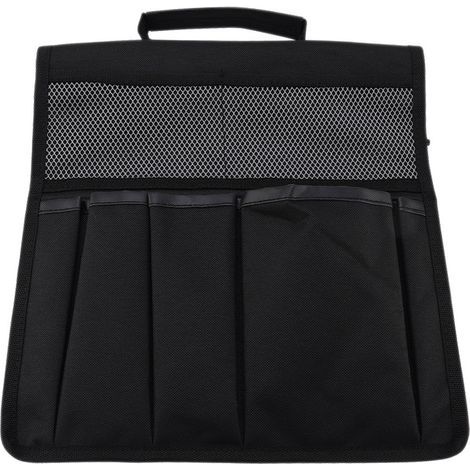 Plieuse genouillère de jardin portable avec sac de rangement tabouret poche (Noir) (1/4)