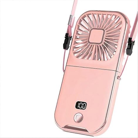 Mini-Ventilator für den Außenbereich zum Umhängen, tragbarer Ventilator, Tischventilator, Taschenventilator, USB-Ladefunktion. (1/5)
