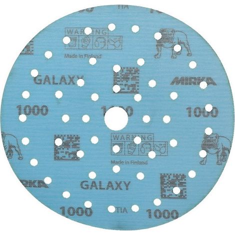 MIRKA Grip Multifit disco de lija - Ø 150 mm - Caja de 50 - Grano 1000 - FY6M105092 (1/2)