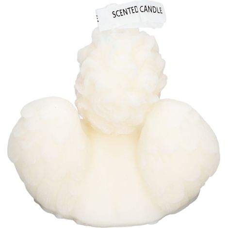 Duftkerzen aus Sojawachs von Angel Candles – Niedliche Dekokerzen für Zuhause, Schlafzimmer, Badezimmer, Hochzeit – Einhand-Wangenkerze, Weiß (1/5)