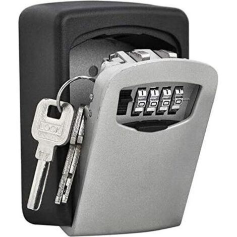 Boite à Clefs Haute sécurité de la police Safe Key Murale à 4 chiffres clés Coffre haute sécurité Combination Lock stocker les clés de (1/4)