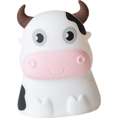 Veilleuse Vache Créative LED en Abs Silicone pour Chevet (1/5)