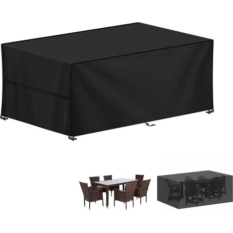 Housse Salon de Jardin Exterieur, Housses Table de Jardin 420D Tissu Oxford Bâche Table Jardin, Housse Protection Table Jardin, Imperméable Housses pour Table de Jardin, 180x90x75cm (1/5)