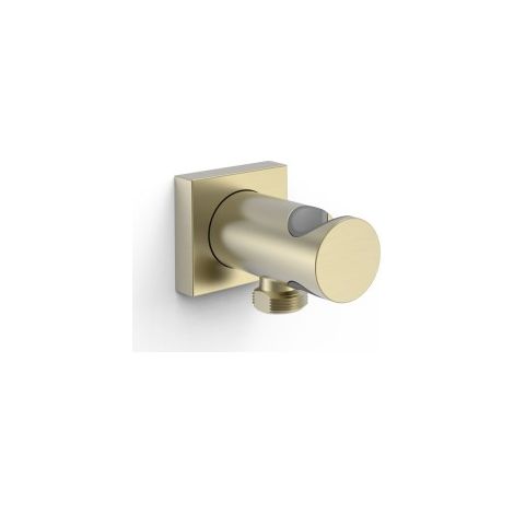 Support fixe avec arrivée d’eau pour douchette Cava doré - TRES 21118221CA