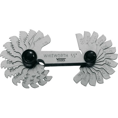 Juego de galgas para roscas int/ext 28 hojas VOGEL 471012