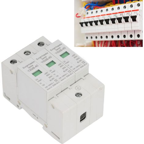 Module de protection contre les surtensions YXM8-40 40KA triphasé 420V (1/5)