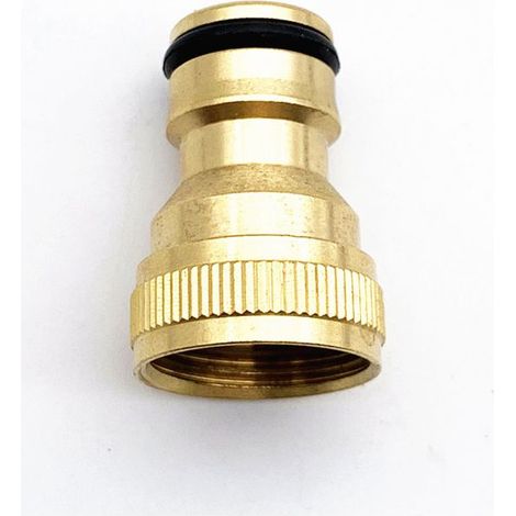 Connecteur de sucette de dent intérieure à quatre points en cuivre complet, machine à laver, connecteur de conversion de sucette en cuivre, connexion rapide d'eau, sucette de pistolet à eau de lavage (1/5)